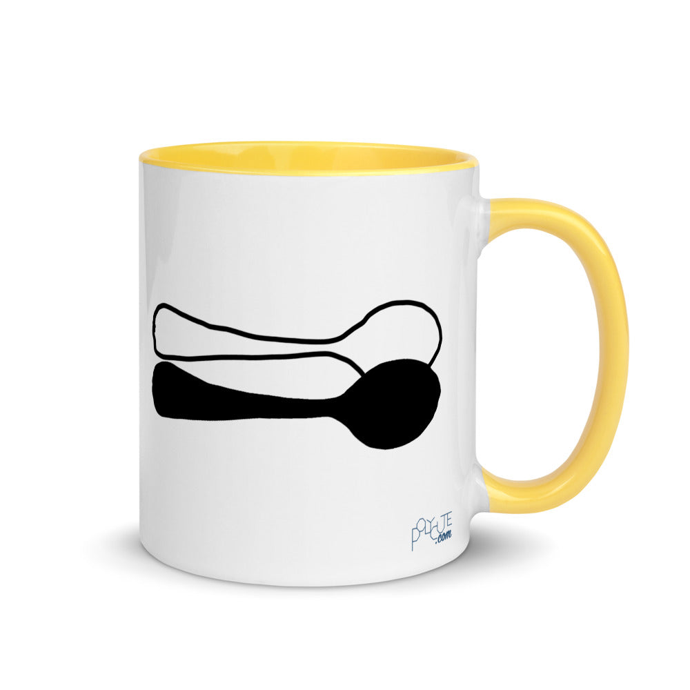 Little Spoon Couple Mug Yellow | Polycute LGBTQ+ & Polyamory Gifts