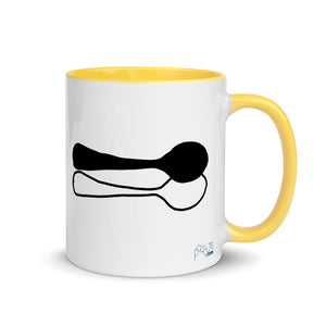 Big Spoon Couple Mug Yellow | Polycute LGBTQ+ & Polyamory Gifts
