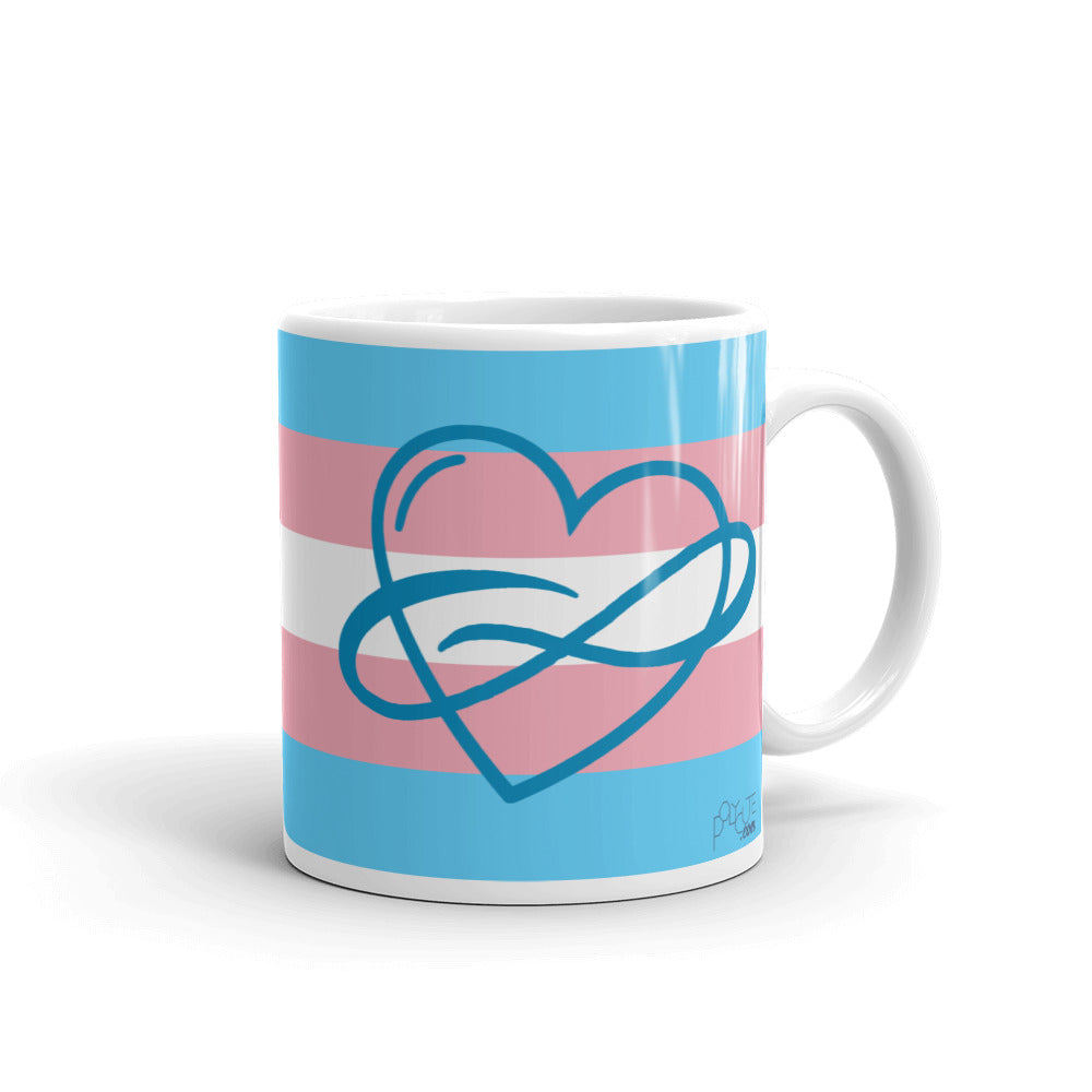 Transgender Poly Pride Flag Mug | Polycute LGBTQ+ & Polyamory Gifts