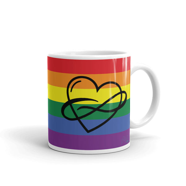 New Progress Poly Pride Flag Mug | Polycute LGBTQ+ & Polyamory Gifts
