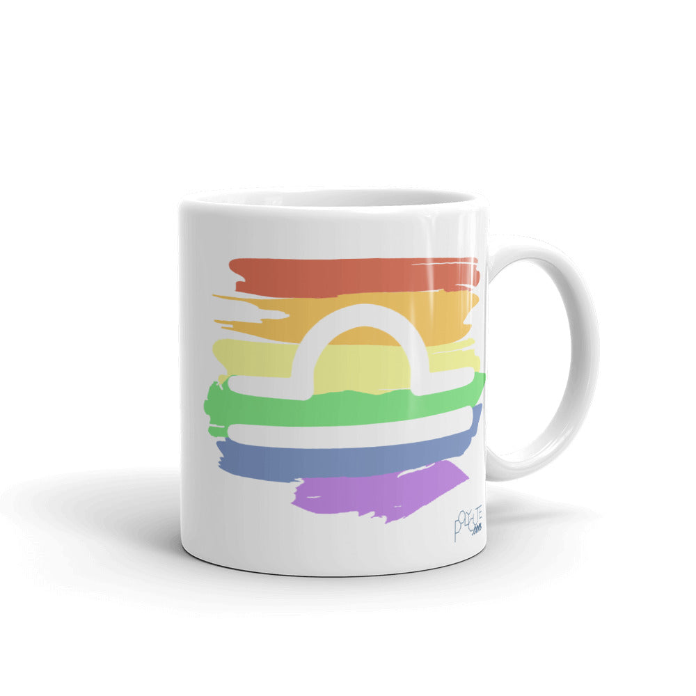 Libra Zodiac Mug 11oz | Polycute LGBTQ+ & Polyamory Gifts
