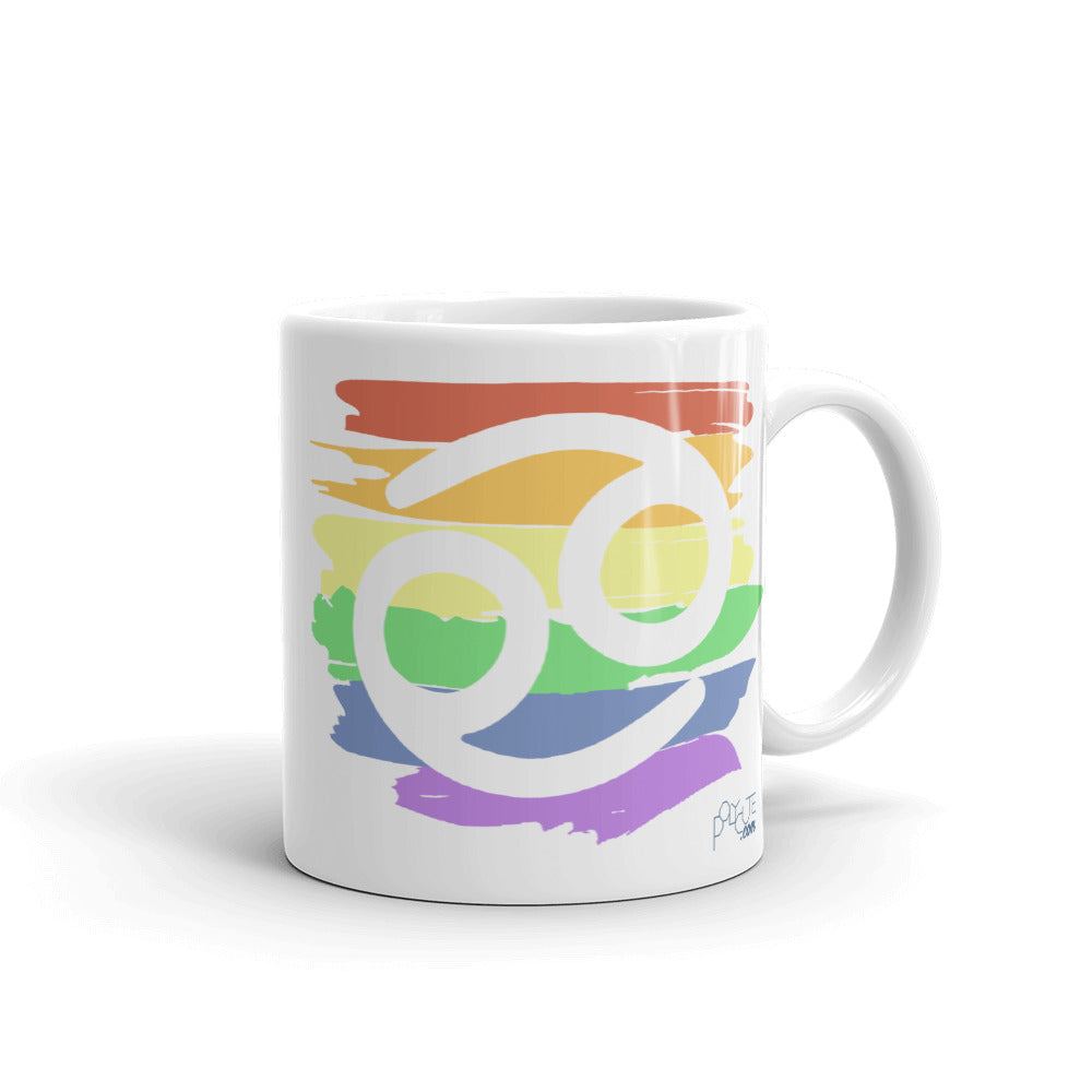 Cancer Zodiac Mug 11oz | Polycute LGBTQ+ & Polyamory Gifts