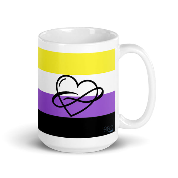 Nonbinary Poly Pride Flag Mug | Polycute LGBTQ+ & Polyamory Gifts
