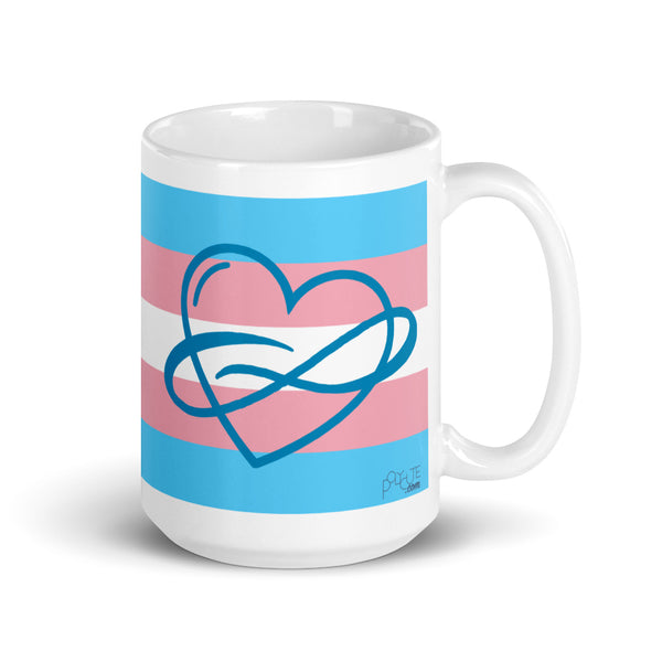Transgender Poly Pride Flag Mug | Polycute LGBTQ+ & Polyamory Gifts