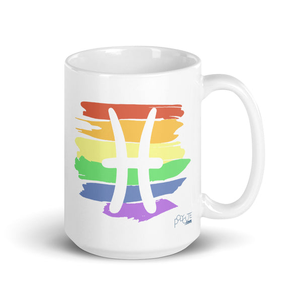 Pisces Zodiac Mug 15oz | Polycute LGBTQ+ & Polyamory Gifts