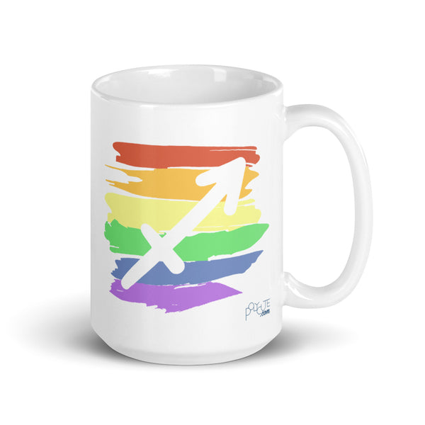Sagittarius Zodiac Mug 15oz | Polycute LGBTQ+ & Polyamory Gifts