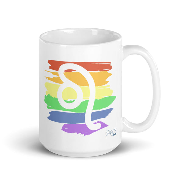 Leo Zodiac Mug 15oz | Polycute LGBTQ+ & Polyamory Gifts