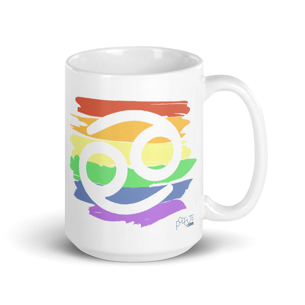 Cancer Zodiac Mug 15oz | Polycute LGBTQ+ & Polyamory Gifts