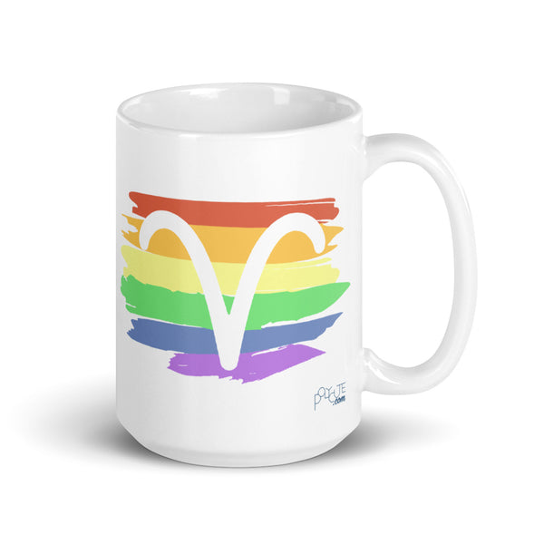 Aries Zodiac Mug 15oz | Polycute LGBTQ+ & Polyamory Gifts