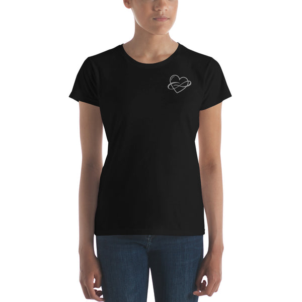 Lowkey Infinite Love Tee, Fitted Black | Polycute LGBTQ+ & Polyamory Gifts
