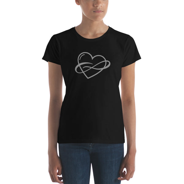 Infinite Love Tee, Fitted Black | Polycute LGBTQ+ & Polyamory Gifts