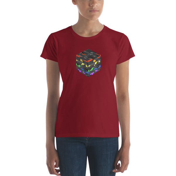 Pride Ore Tee, Fitted Independence Red | Polycute LGBTQ+ & Polyamory Gifts
