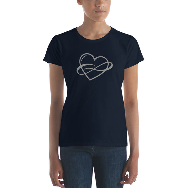 Infinite Love Tee, Fitted Navy | Polycute LGBTQ+ & Polyamory Gifts