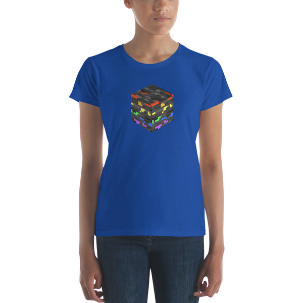 Pride Ore Tee, Fitted Royal Blue | Polycute LGBTQ+ & Polyamory Gifts