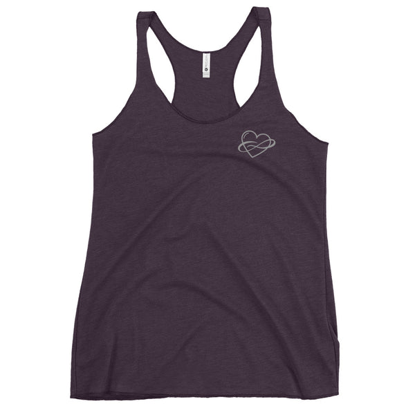 Lowkey Infinite Love Racerback Yoga Tank Vintage Purple | Polycute Gift Shop