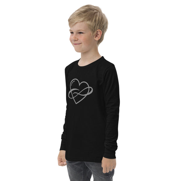 Infinite Love Long Sleeve Youth Tee | Polycute LGBTQ+ & Polyamory Gifts