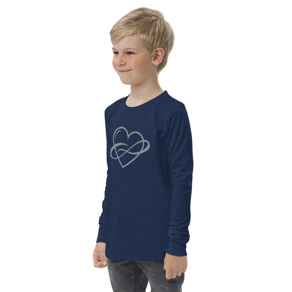 Infinite Love Long Sleeve Youth Tee | Polycute LGBTQ+ & Polyamory Gifts