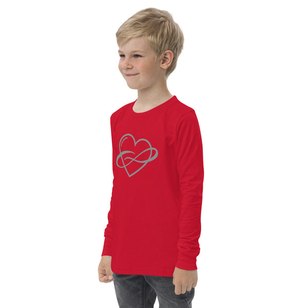 Infinite Love Long Sleeve Youth Tee | Polycute LGBTQ+ & Polyamory Gifts