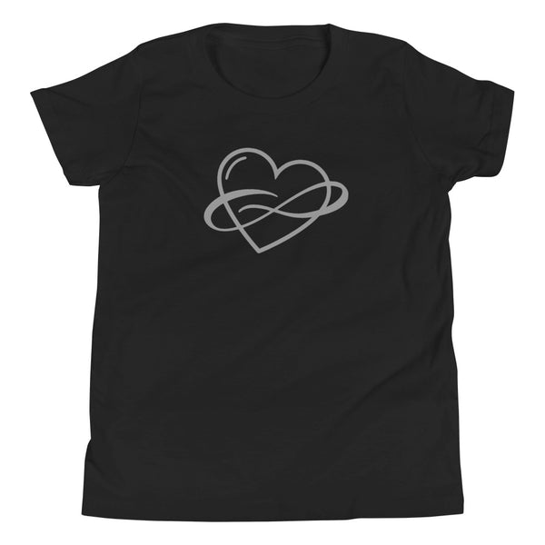 Infinite Love Youth Tee Black | Polycute Gift Shop