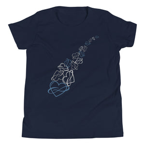 Infinite Love Cascade Youth Tee Navy | Polycute Gift Shop